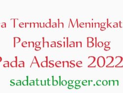Cara Termudah Meningkatkan Penghasilan Blog Pada Adsense 2024